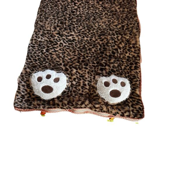 Cozy Leopard Sleep Sack, Soft Full Size Kids Sleeping Bag, EUC - Picture 5 of 7